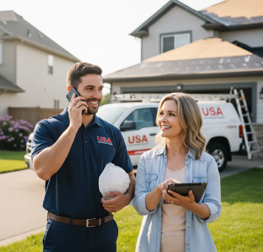 USA Roof Repair Experts customer support in Whitethorn